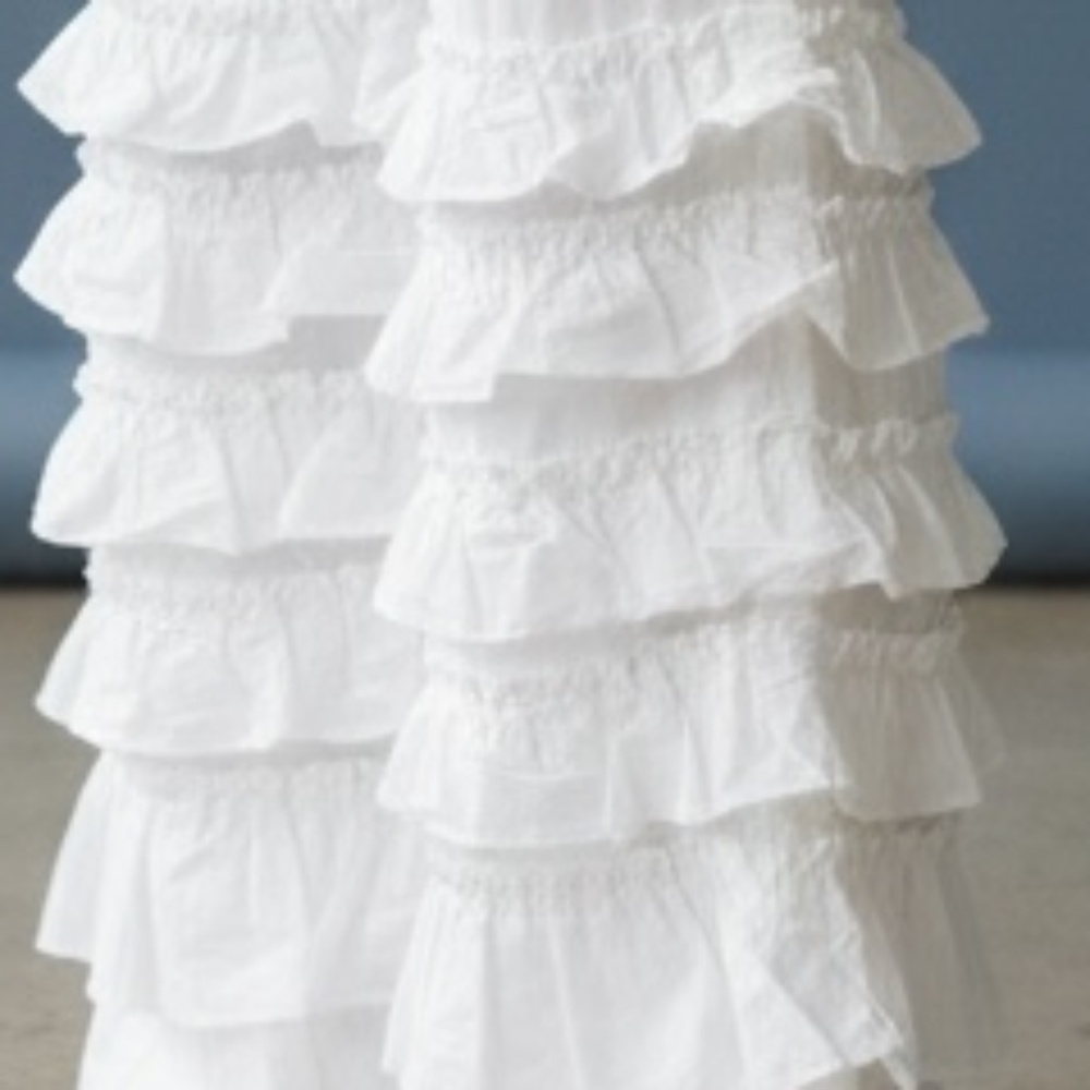 🌿 Boutique Listing: J. Peterman White Ruffled Volume Pant – Size Small 🌿 - Picture 2 of 6